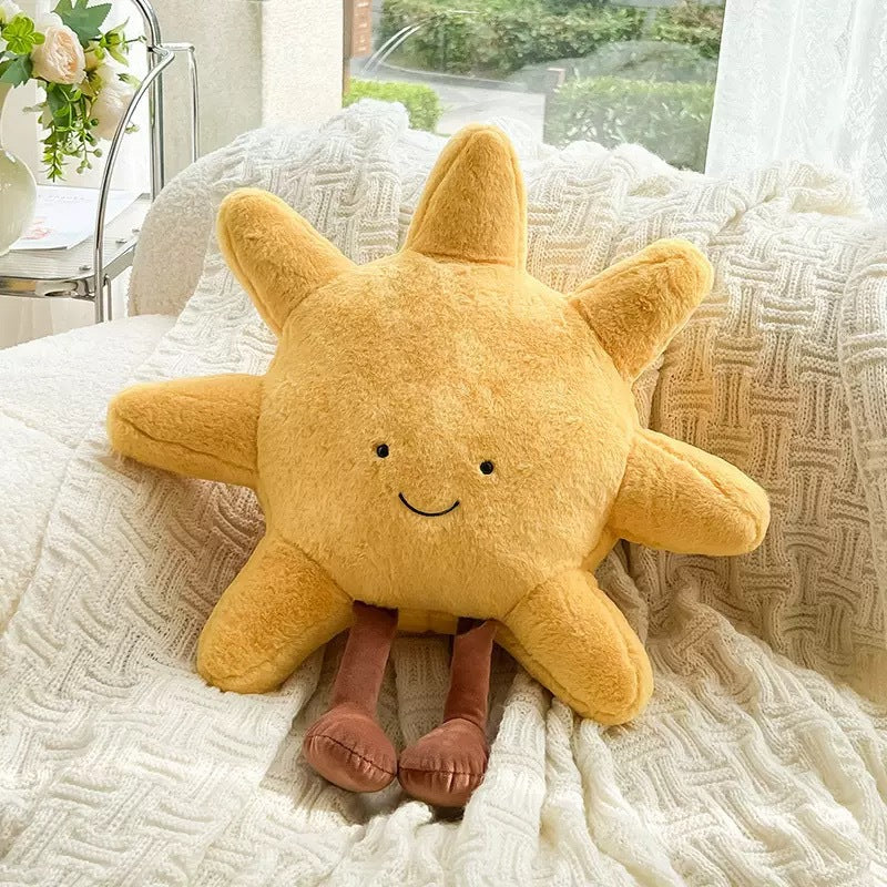 Sun Moon Doll Plush Toy Cute Doll Bed Pillow