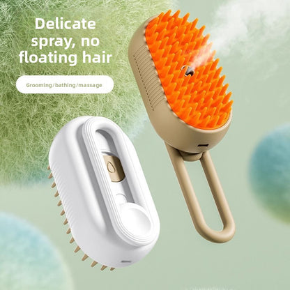 Electric Spray Pet Grooming Comb with Massage Brush