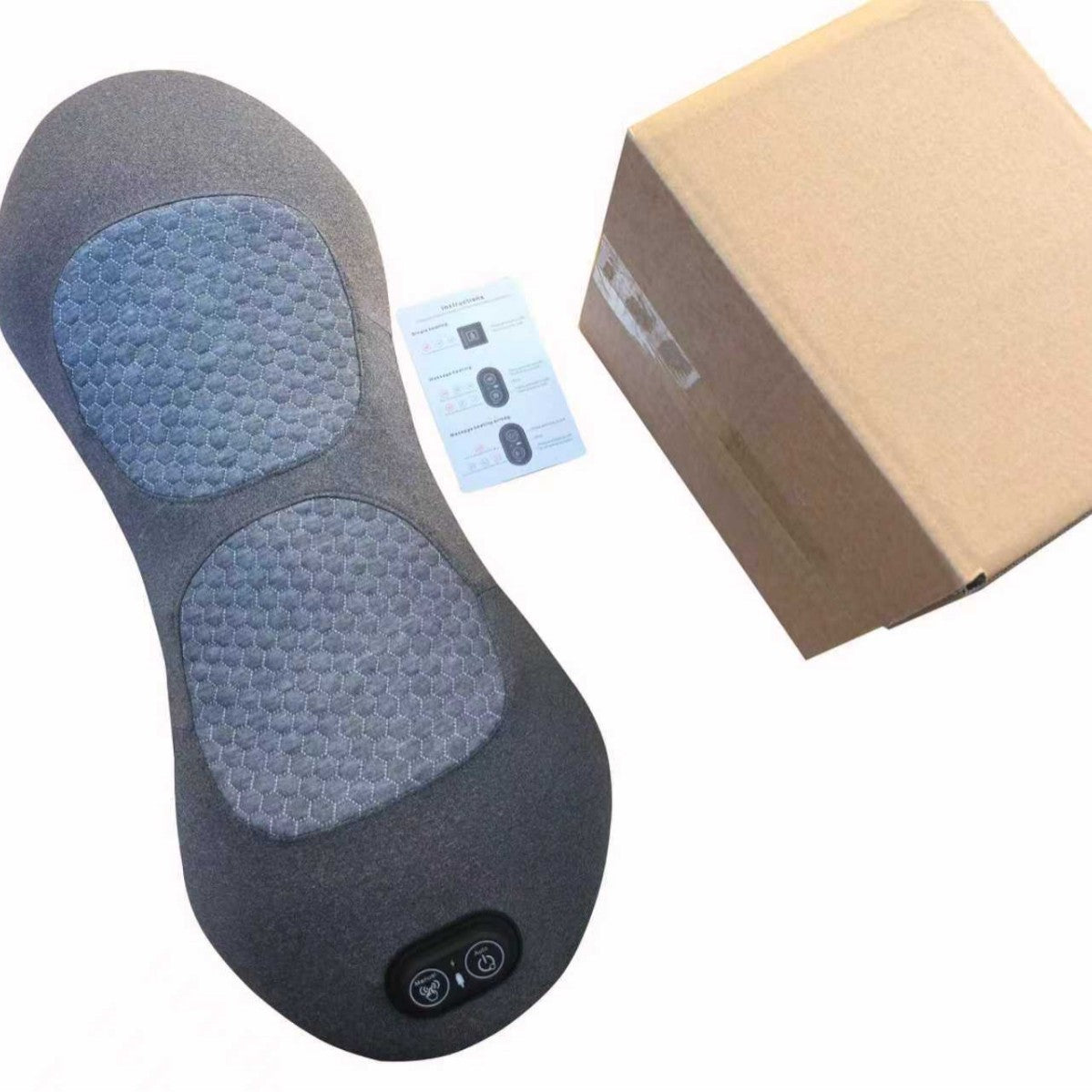 Ergonomic Lumbar Pillow with Massage and Heating