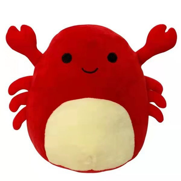 Furry toy doll throw pillow