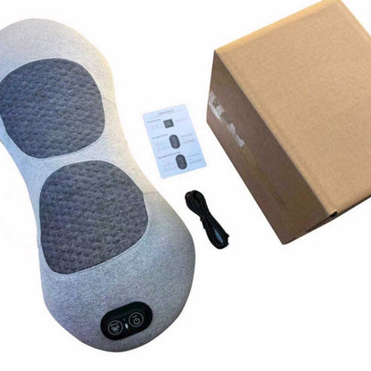 Ergonomic Lumbar Pillow with Massage and Heating