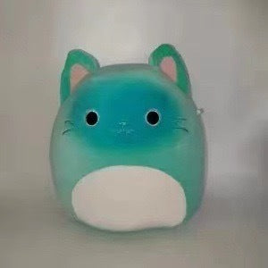 Furry toy doll throw pillow