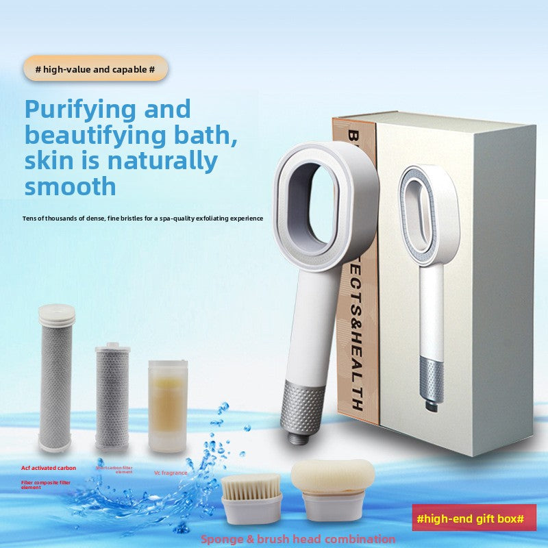 Aromatherapy Shower Head with Massage Brush