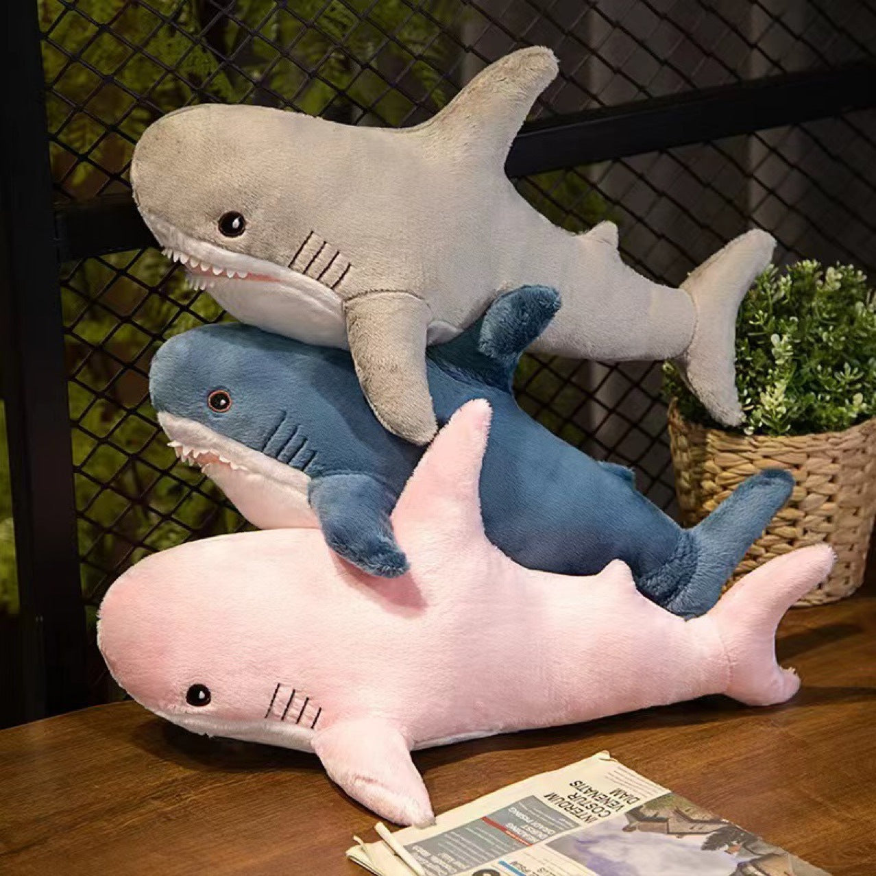Plush Shark Doll Pillow Toy