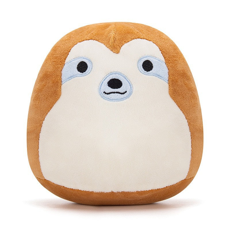 Furry toy doll throw pillow