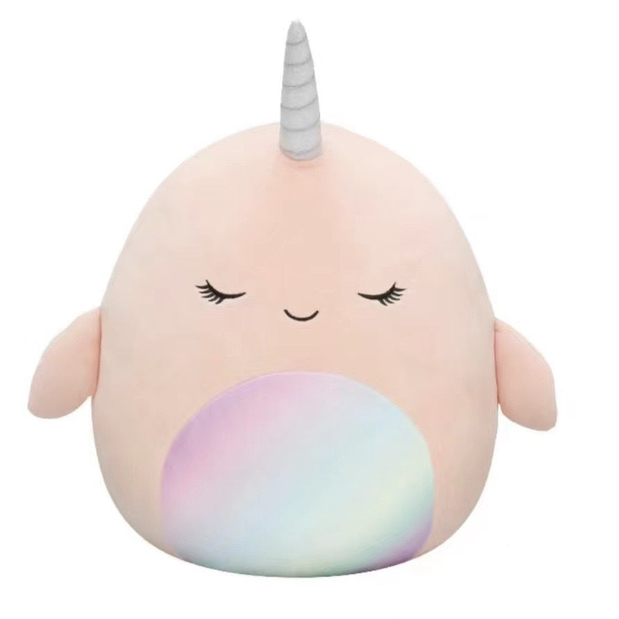 Furry toy doll throw pillow
