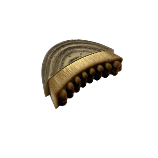 Lymphatic contour facial massage brush