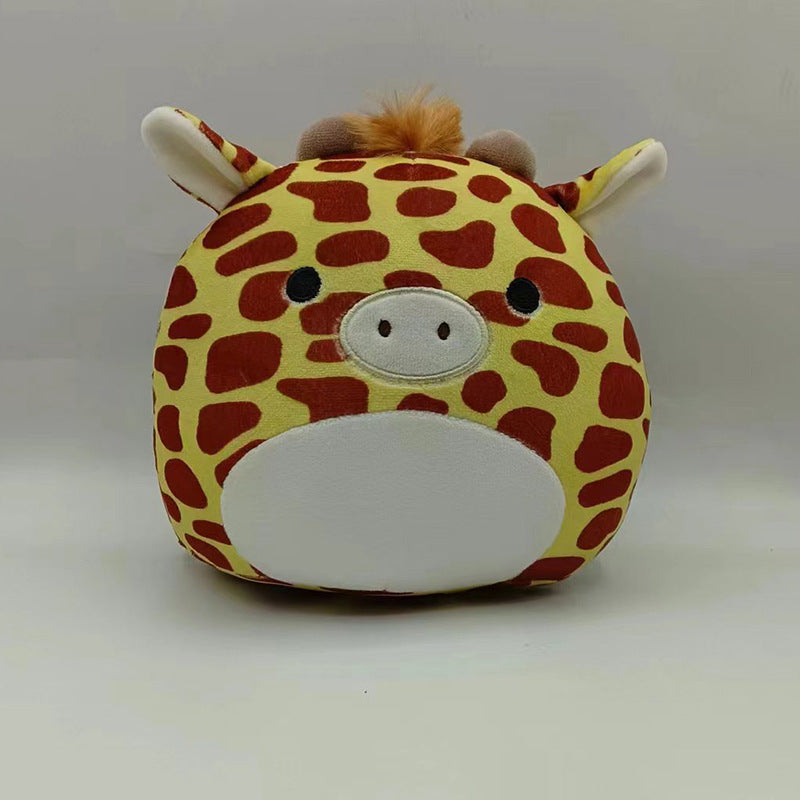 Furry toy doll throw pillow