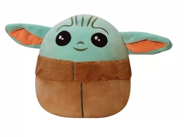 Furry toy doll throw pillow