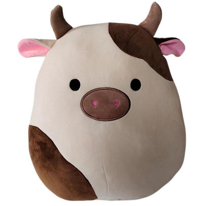 Furry toy doll throw pillow