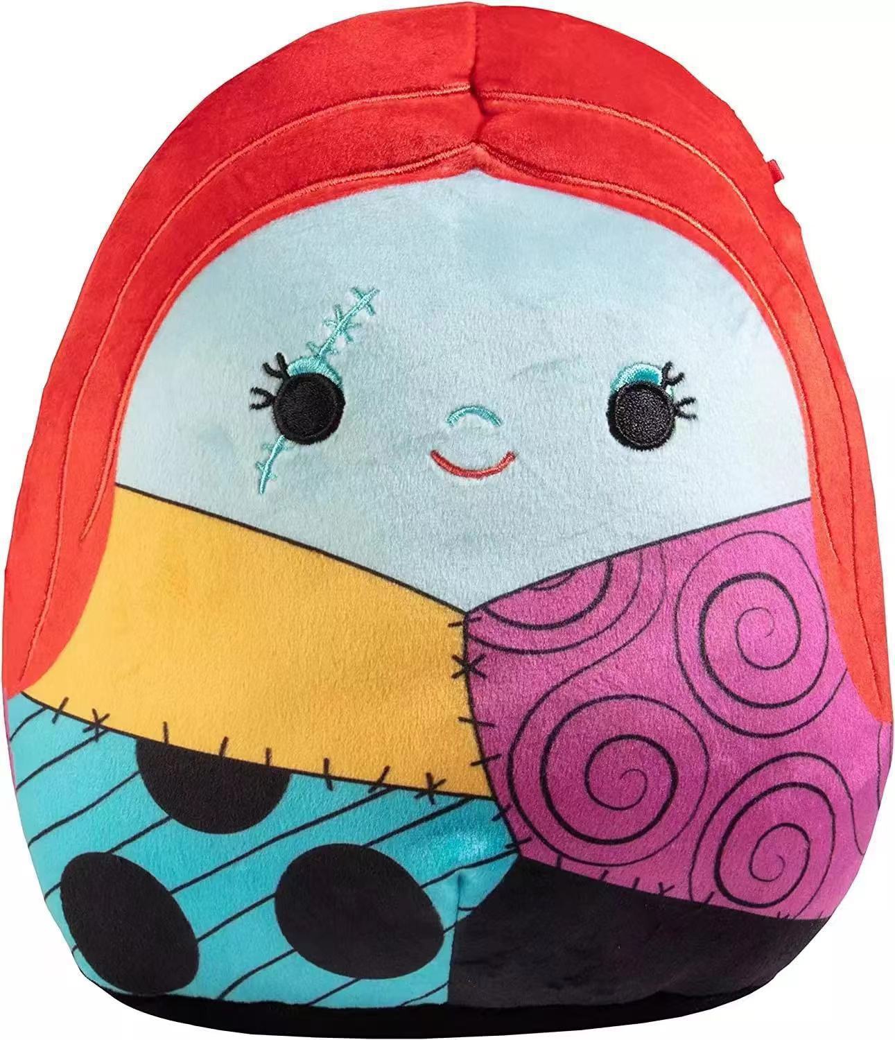 Furry toy doll throw pillow