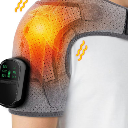 Electric Heating Pad with Massage for Knee and Shoulder