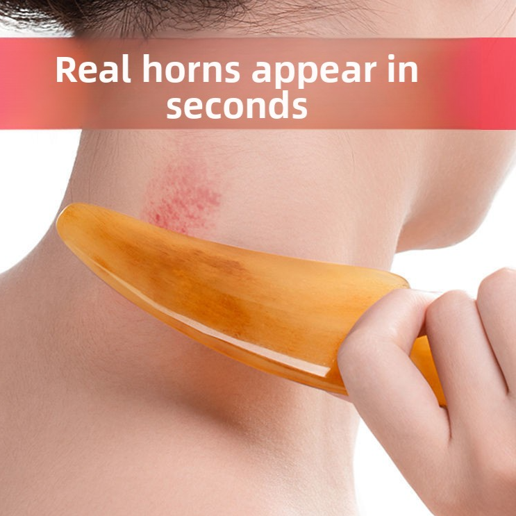 Horn Scraping Board for Body and Facial Massage