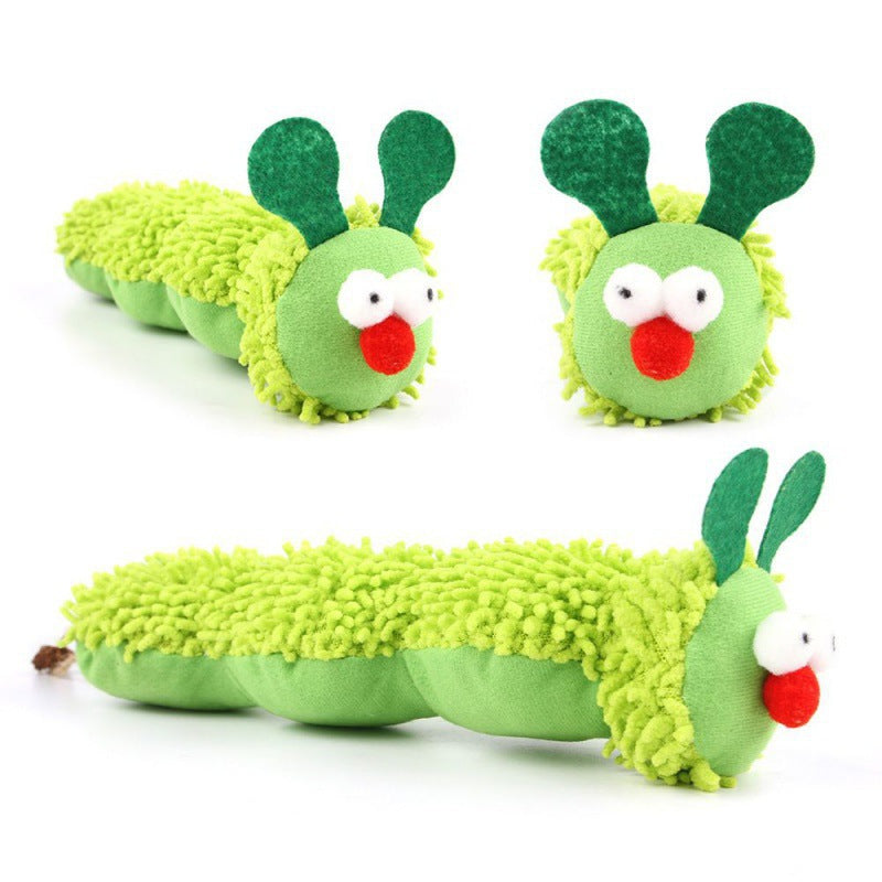 Cat Toy Catnip Caterpillar Plush Doll Pillow Containing Gall Fruit to relieve boredom and self-hi artifact Cute Cat Fung Stick