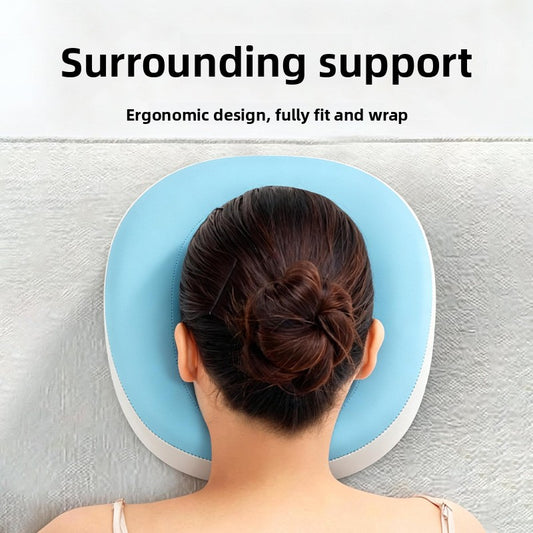 Massage pillow, face pad, bed