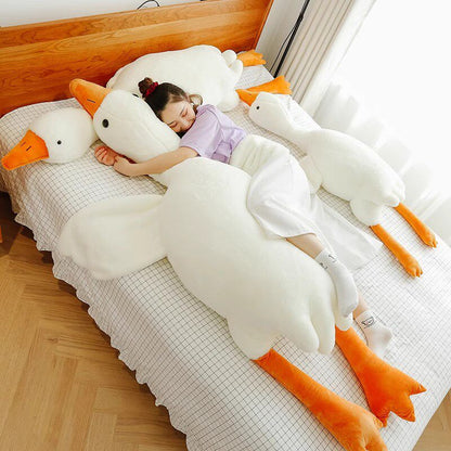 Cute Big White Goose Plush Pillow Toy Doll