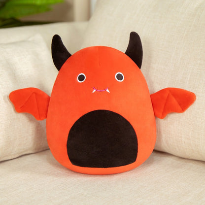 Furry toy doll throw pillow