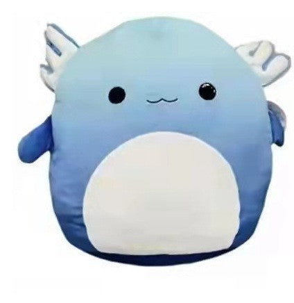 Furry toy doll throw pillow