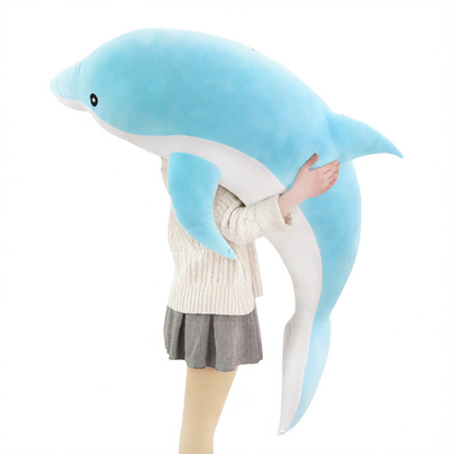 Cute Dolphin Plush Toy Soft Animal Doll Pillow