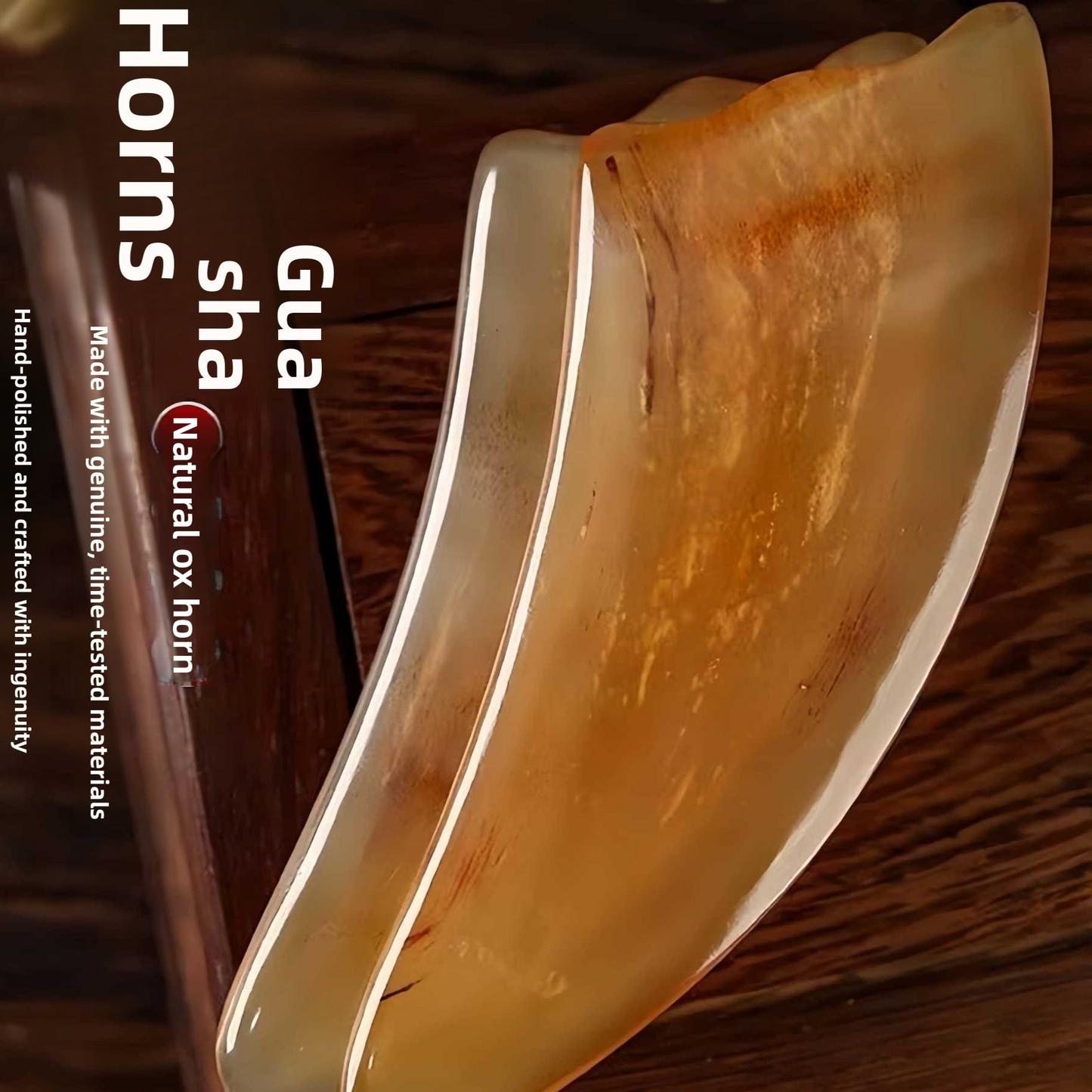 Horn Scraping Board for Body and Facial Massage