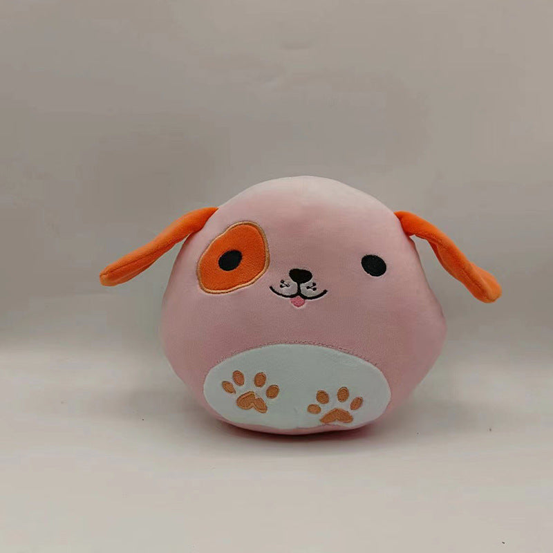 Furry toy doll throw pillow