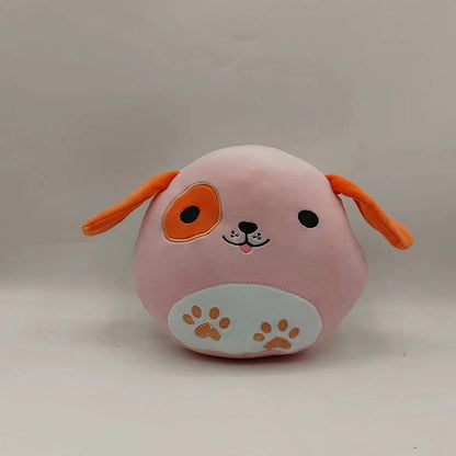 Furry toy doll throw pillow