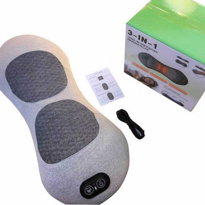 Ergonomic Lumbar Pillow with Massage and Heating