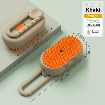 Electric Spray Pet Grooming Comb with Massage Brush