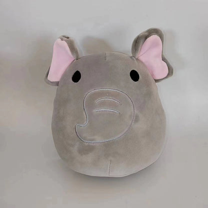 Furry toy doll throw pillow