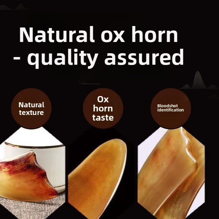 Horn Scraping Board for Body and Facial Massage