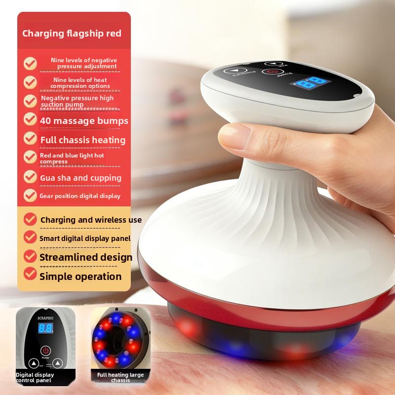 Electric Scraping Massage Device with Temperature Control