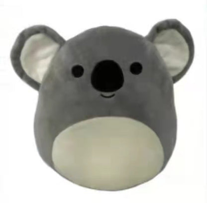 Furry toy doll throw pillow