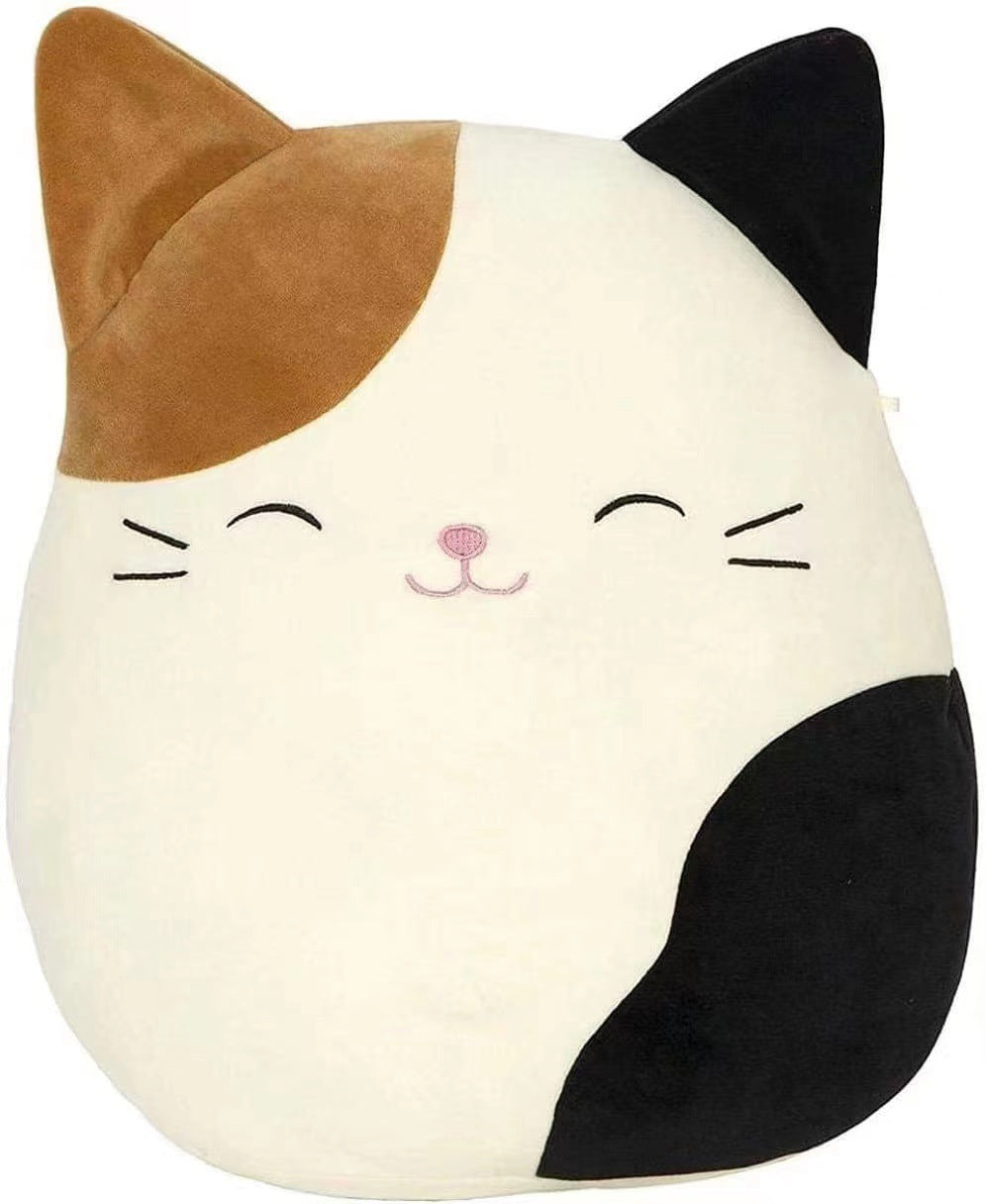 Furry toy doll throw pillow