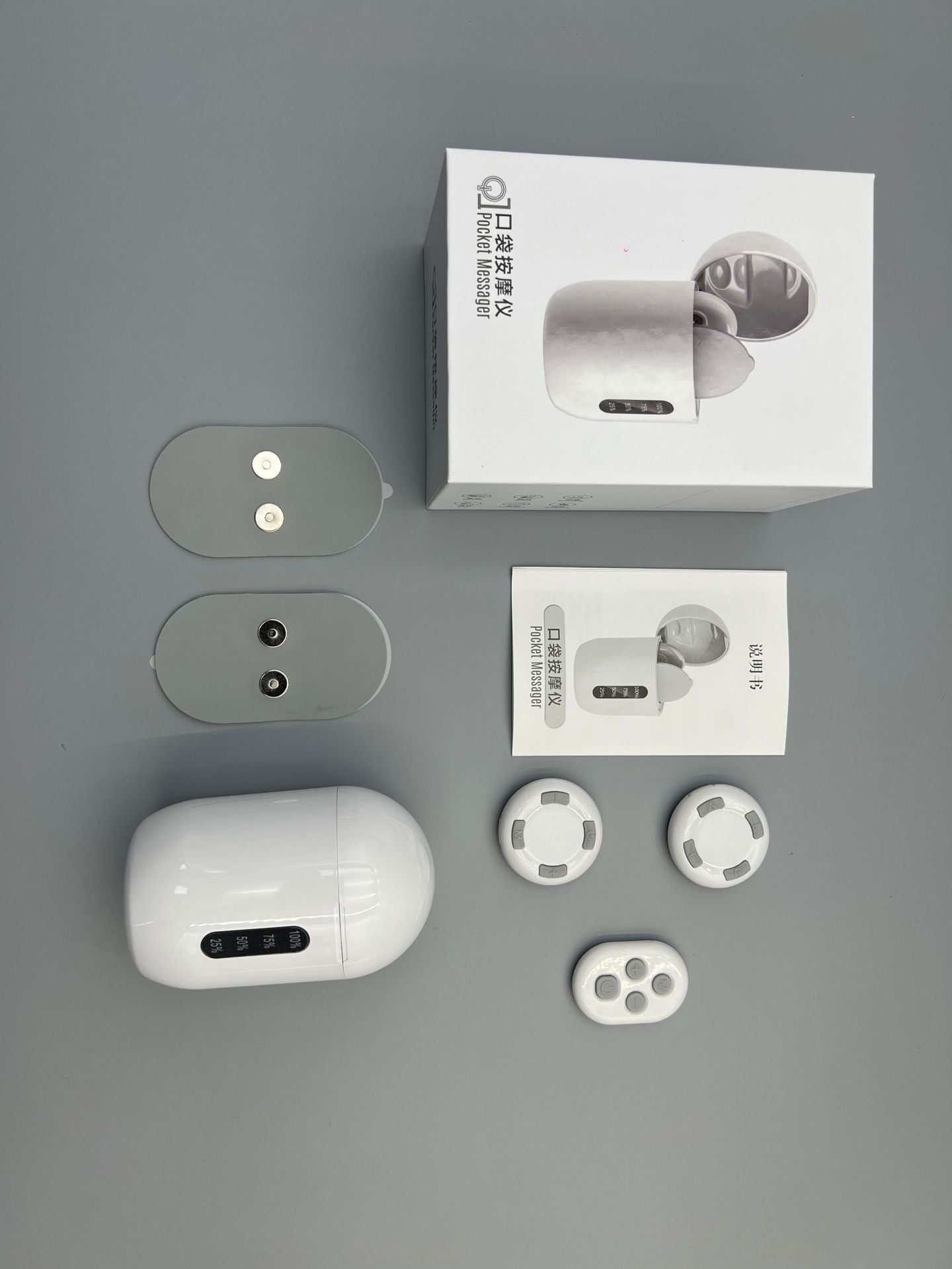 Cross-Border Remote-Controlled Portable Rechargeable Pocket Massage Patch Pulse Cervical Massager Back Waist Leg Massager Rechargeable