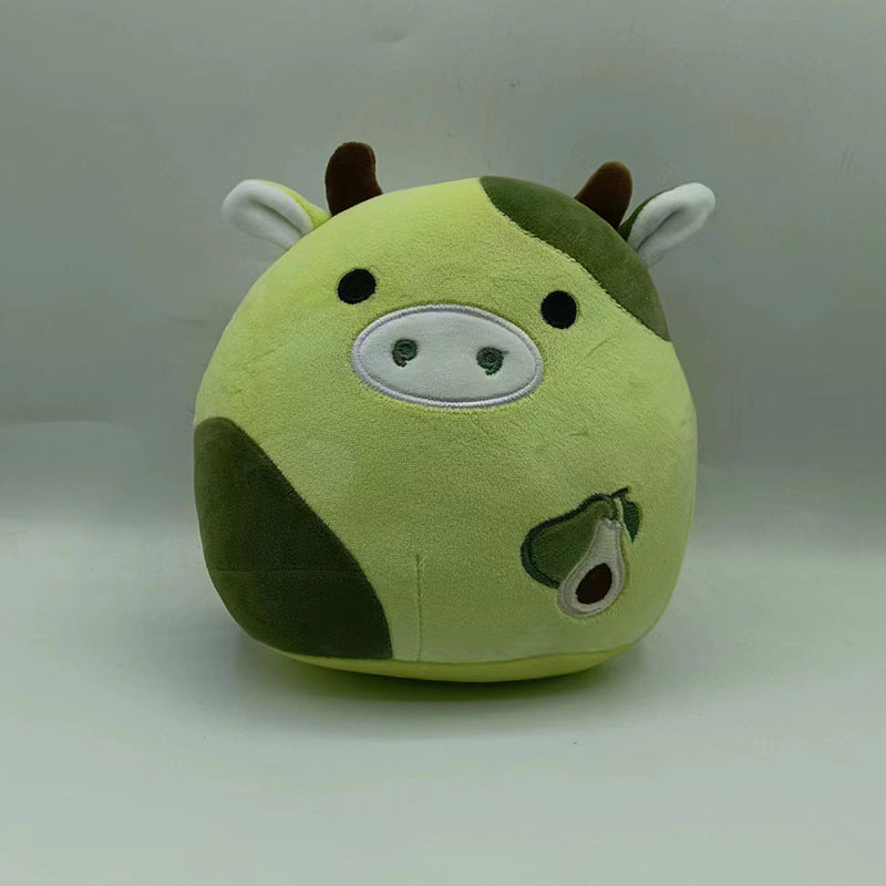 Furry toy doll throw pillow