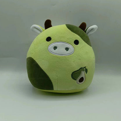 Furry toy doll throw pillow