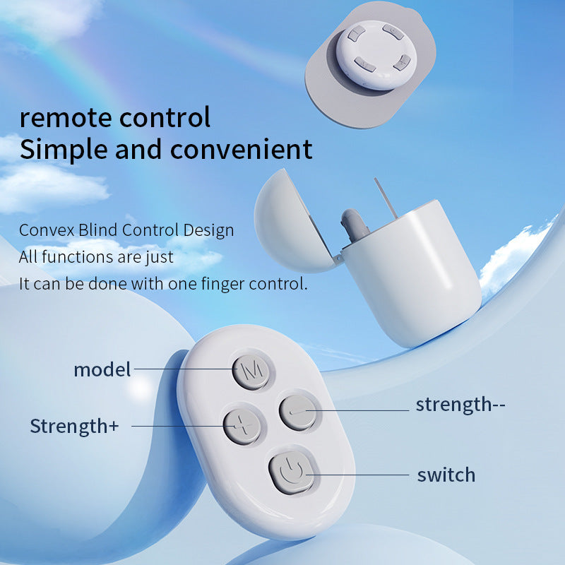 Cross-Border Remote-Controlled Portable Rechargeable Pocket Massage Patch Pulse Cervical Massager Back Waist Leg Massager Rechargeable
