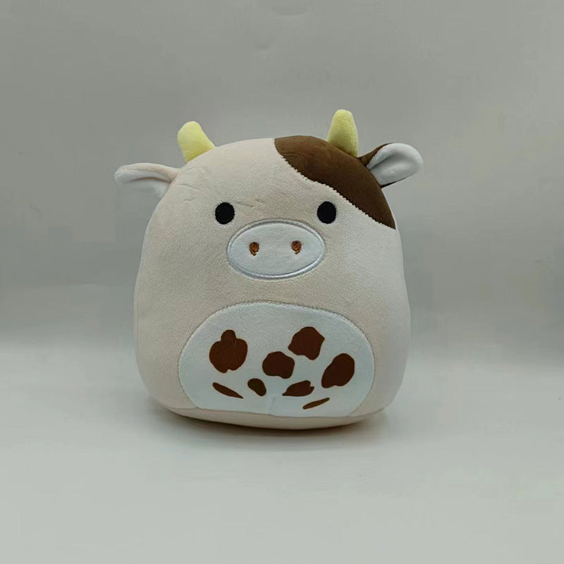 Furry toy doll throw pillow