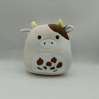 Furry toy doll throw pillow