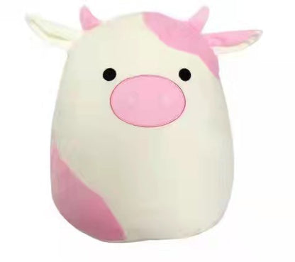 Furry toy doll throw pillow