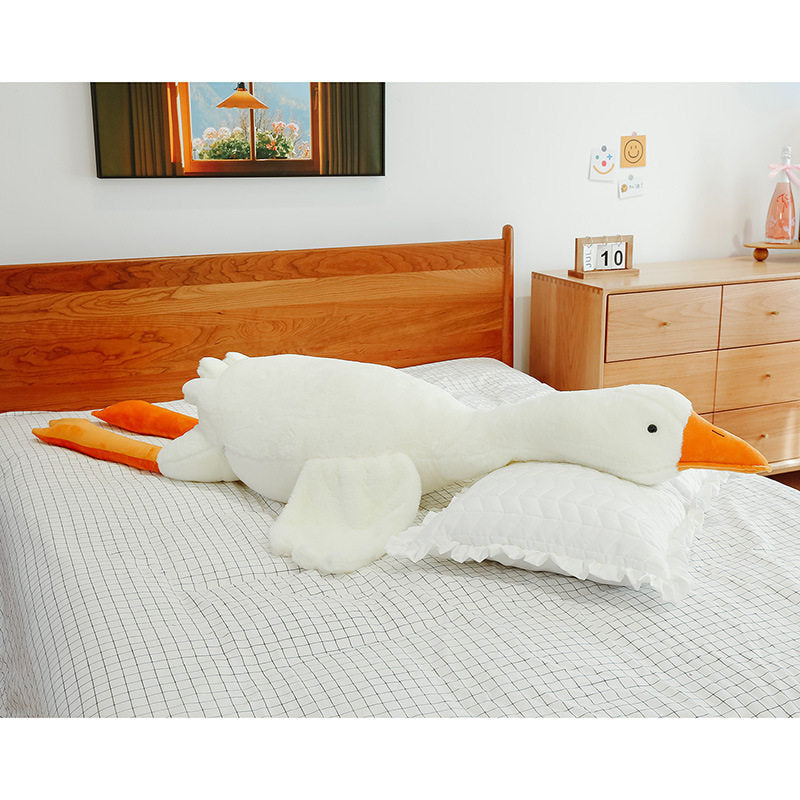 Cute Big White Goose Plush Pillow Toy Doll