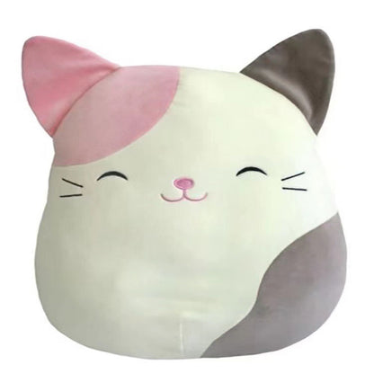 Furry toy doll throw pillow