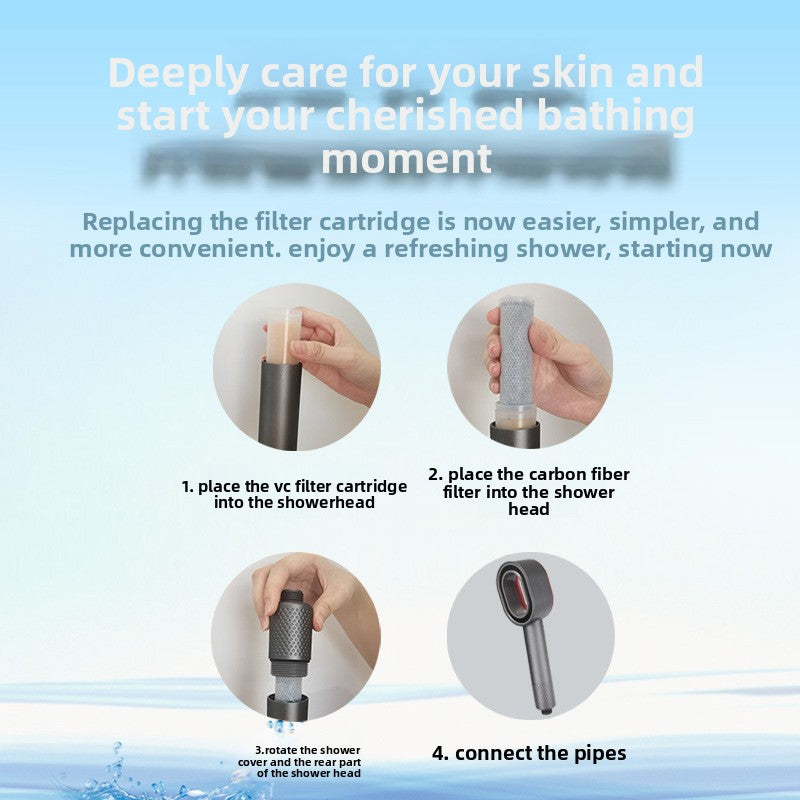 Aromatherapy Shower Head with Massage Brush