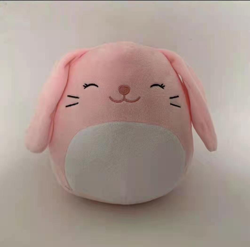 Furry toy doll throw pillow