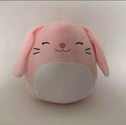 Furry toy doll throw pillow