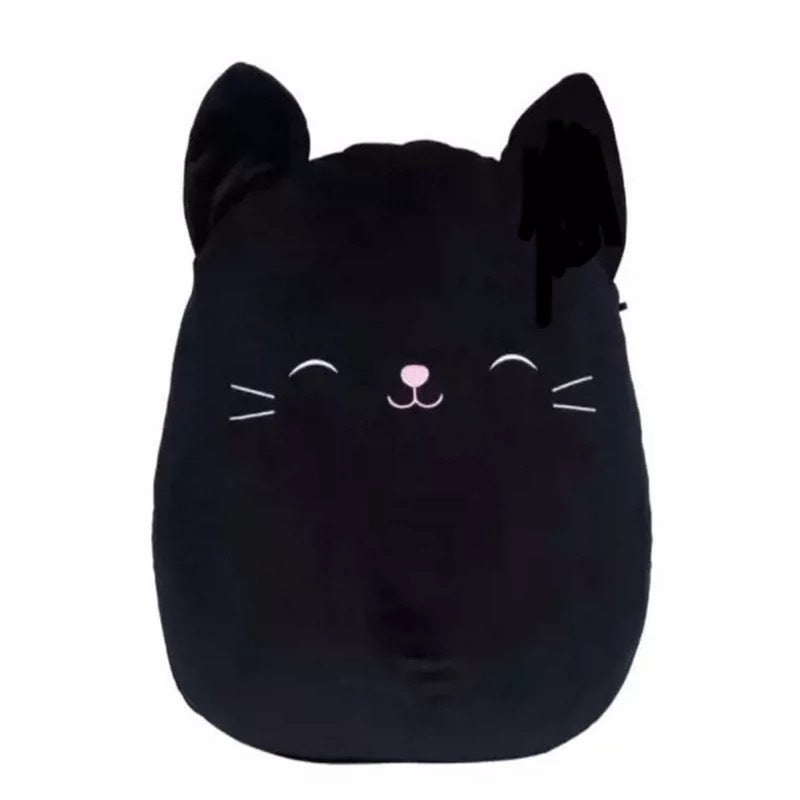 Furry toy doll throw pillow