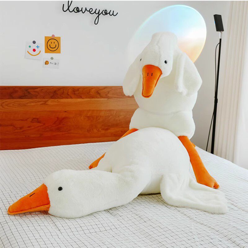 Cute Big White Goose Plush Pillow Toy Doll