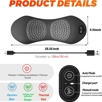 Electric massage lumbar pillow