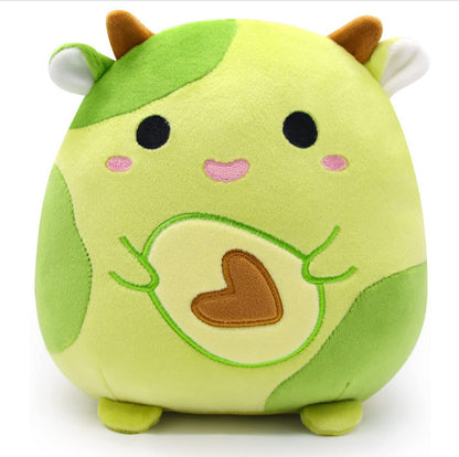 Furry toy doll throw pillow