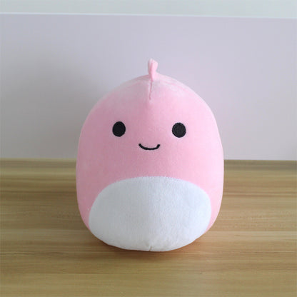 Furry toy doll throw pillow